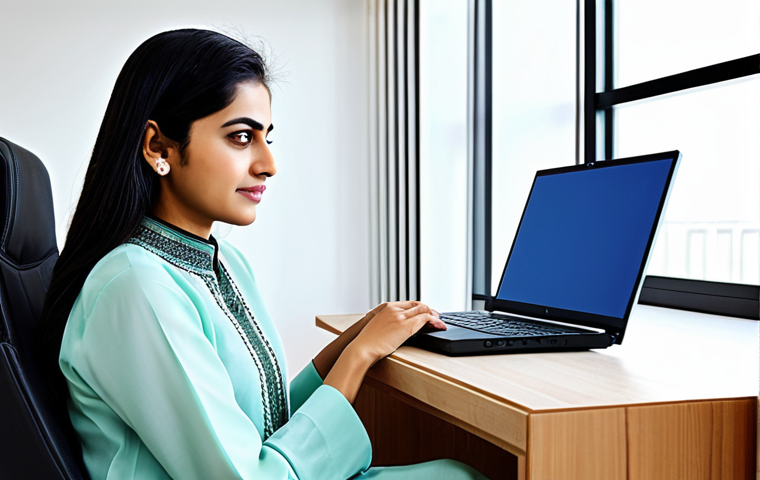 **

"A Pakistani businesswoman in a modest shalwar kameez, working on a laptop in a brightly lit, modern office in Karachi, fully clothed, appropriate attire, safe for work, perfect anatomy, natural proportions, professional digital art, high quality, family-friendly."

**